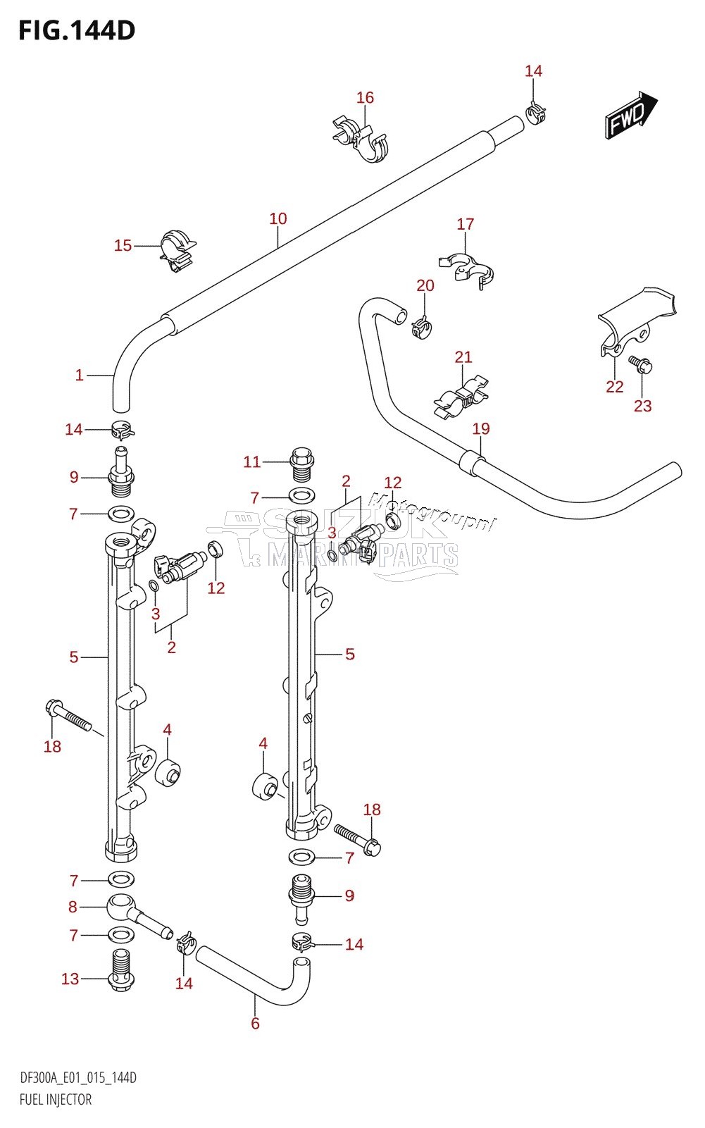 FUEL INJECTOR (DF250A:E40)