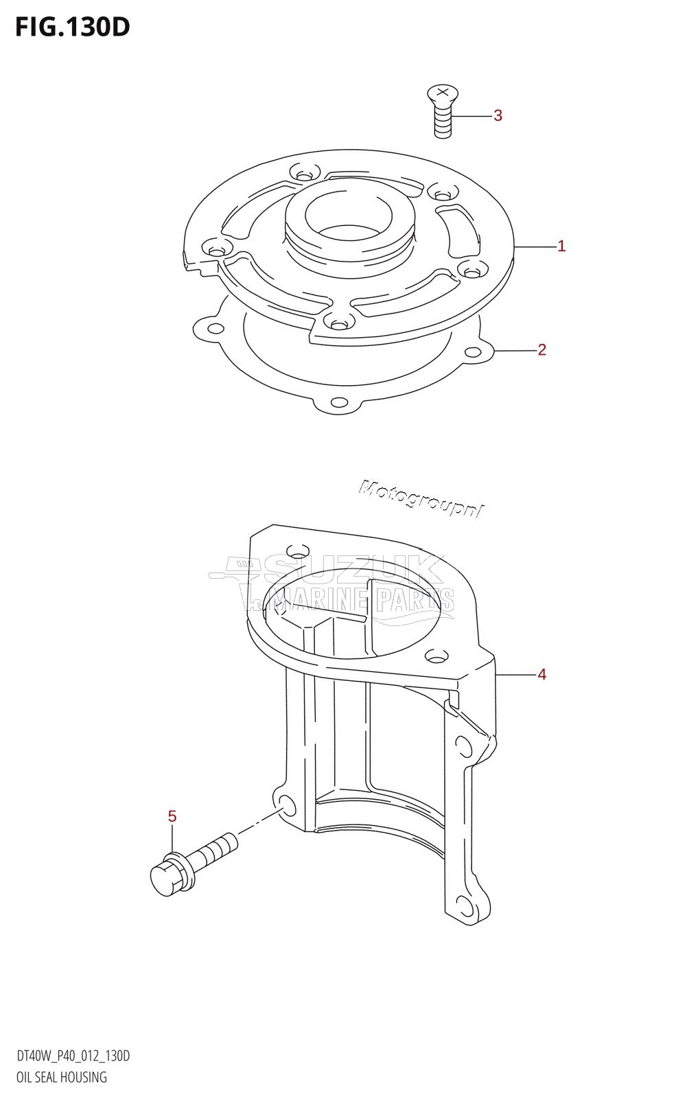 OIL SEAL HOUSING (DT40WR:P90)