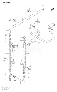 DF225T From 22503F-410001 (E03)  2014 drawing FUEL INJECTOR (DF250T:E03)