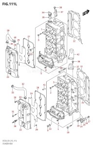 DF250Z From 25003Z-510001 (E40)  2015 drawing CYLINDER HEAD (DF250Z:E01)