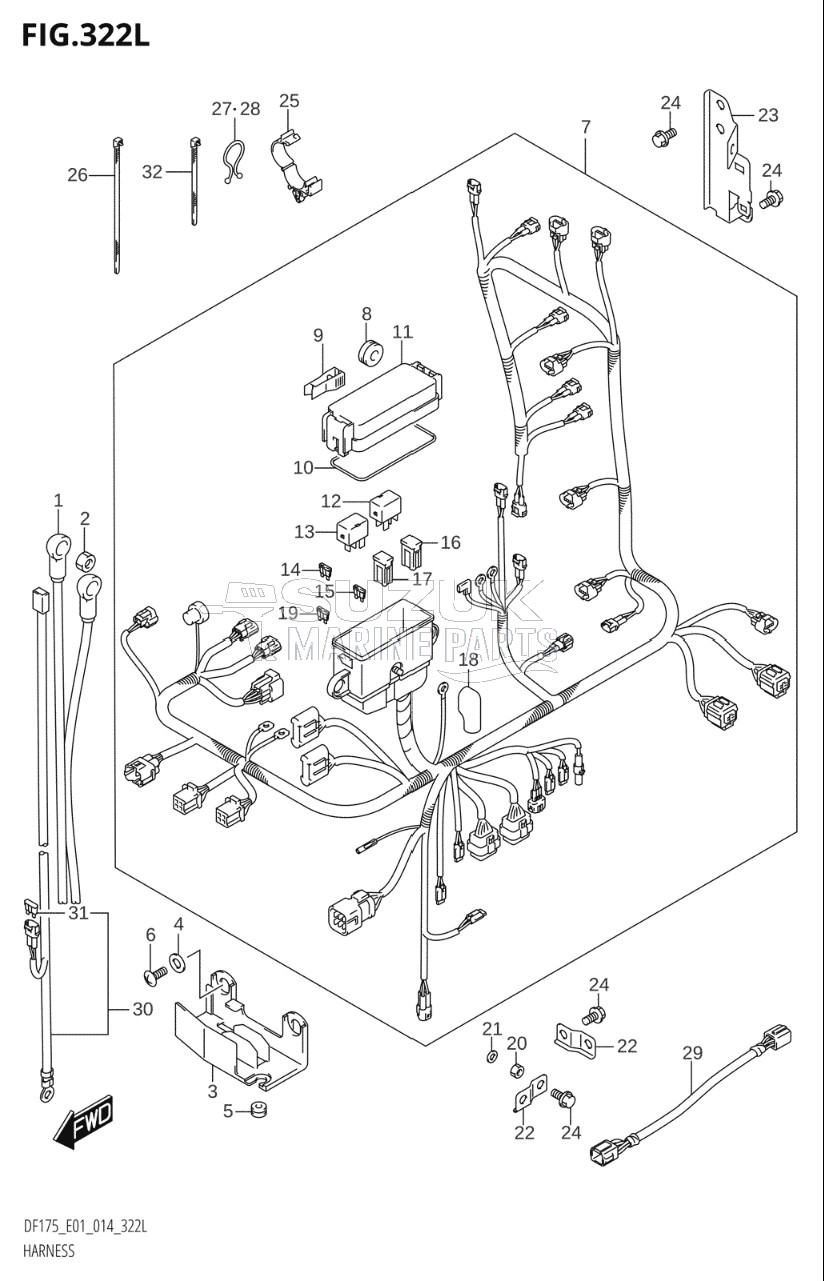 HARNESS (DF175TG:E01)