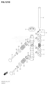 00995F-410001 (2014) 9.9hp P01-Gen. Export 1 (DF9.9B  DF9.9BR  DF9.9BT) DF9.9B drawing CAMSHAFT (DF15A:P01)