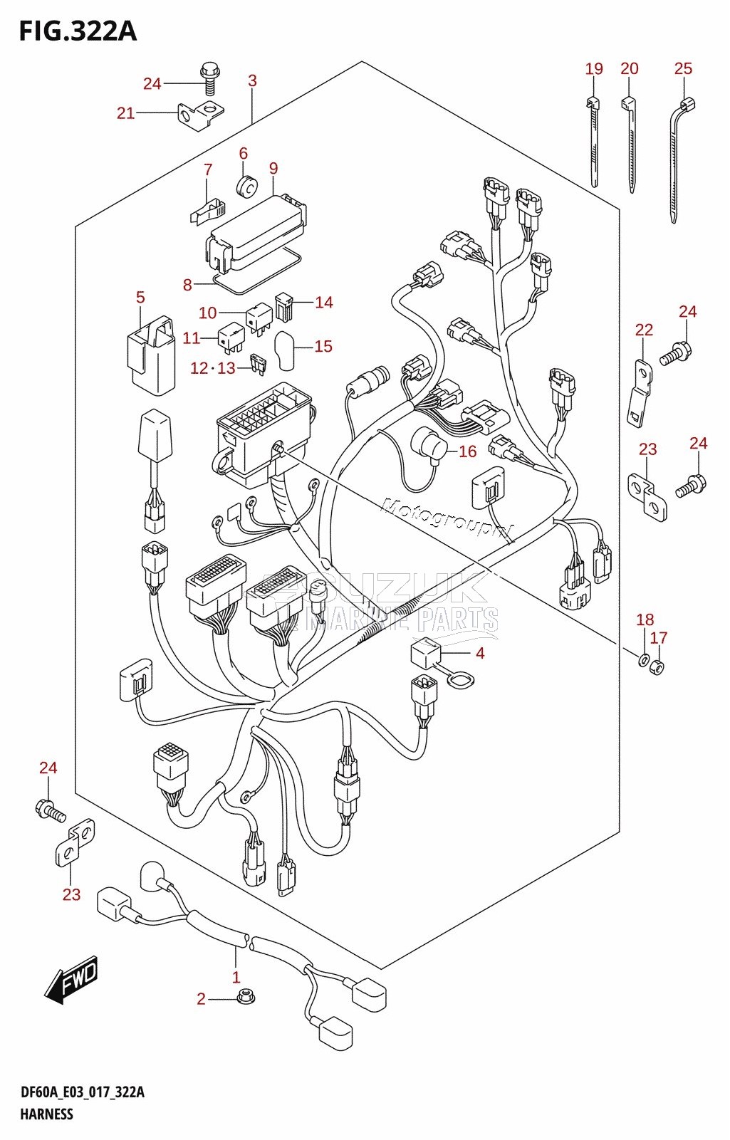 HARNESS (DF40A:E03)