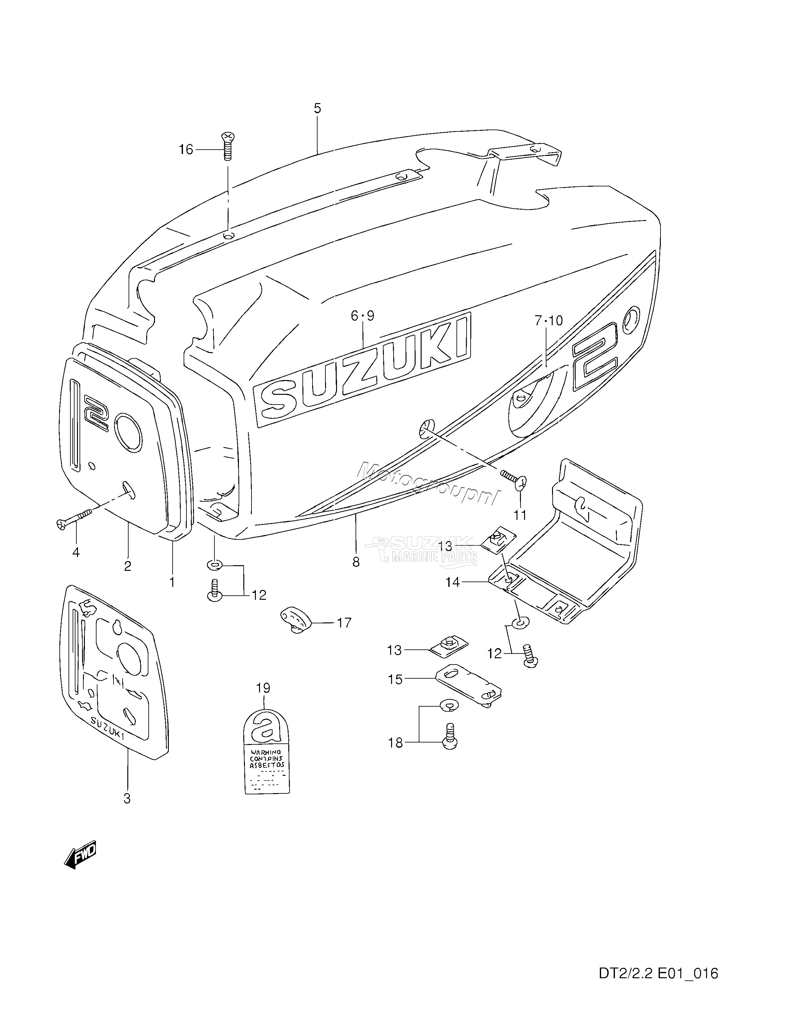 ENGINE COVER (DT2,MODEL:89~93)