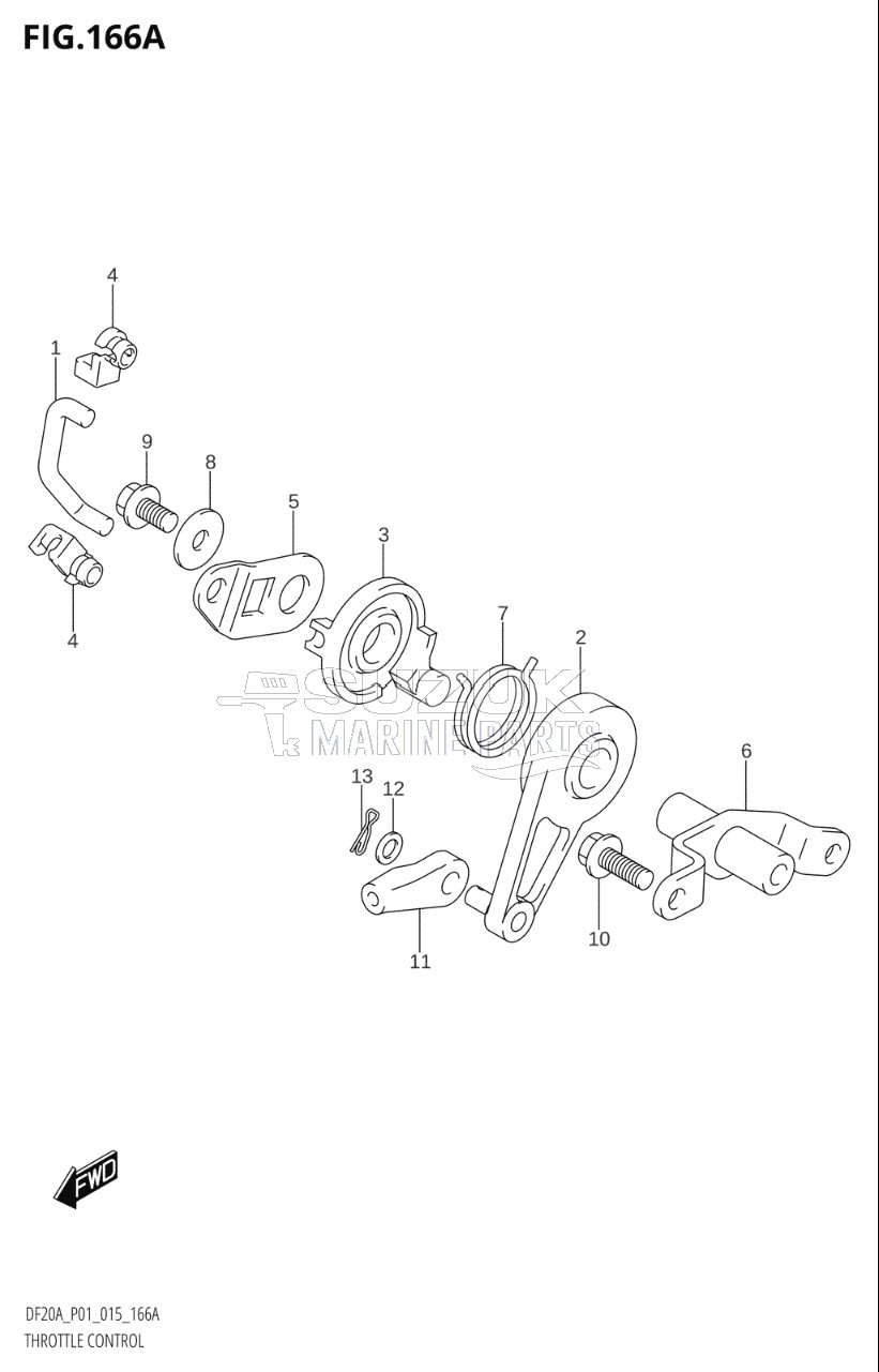 THROTTLE CONTROL (DF9.9BR:P01)