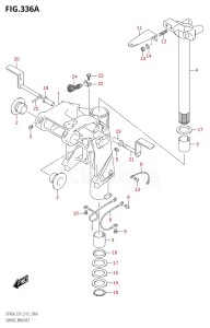 05003F-510001 (2005) 50hp E01-Gen. Export 1 (DF50A  DF50ATH) DF50A drawing SWIVEL BRACKET (DF40A:E01)