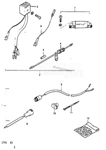 DT15 From 01501-613086 ()  1986 drawing OPTIONAL : ELECTRICAL (2)