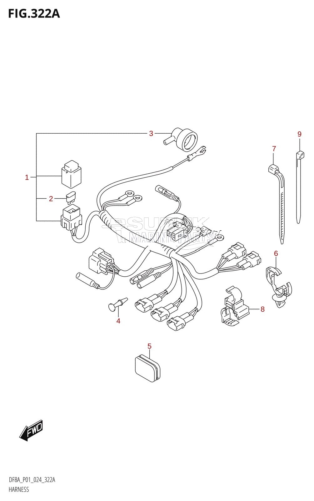 HARNESS (DF8A,DF9.9A)