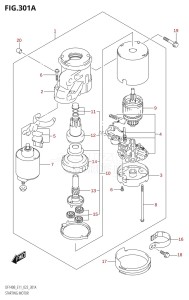 DF115BT From 11506F-240001 (E11 E40)  2022 drawing STARTING MOTOR