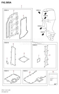 DF115T From 11501F-371001 (E01 E40)  2003 drawing OPT:GASKET SET