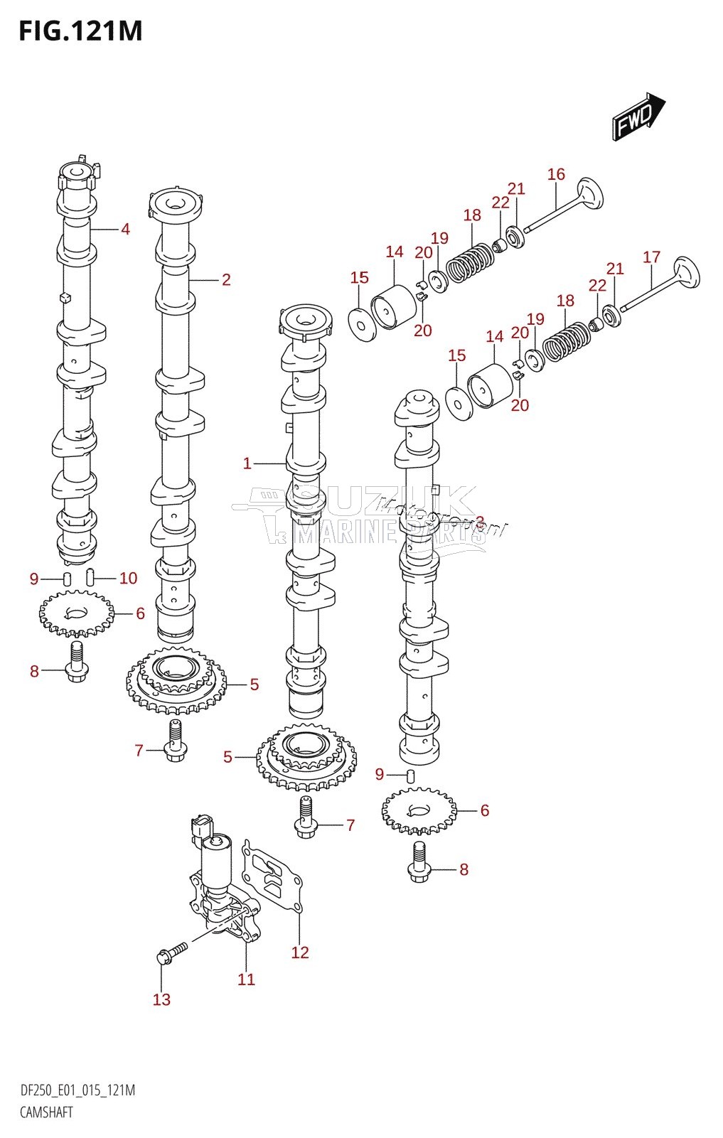 CAMSHAFT (DF250Z:E40)