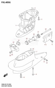 DF50A From 05003F-910001 (E01)  2019 drawing DRIVE SHAFT HOUSING (DF50AVT:E01,DF50AVTH:E01)