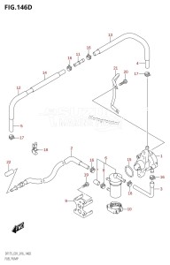 DF175T From 17502F-610001 (E01 E40)  2016 drawing FUEL PUMP (DF150TG:E40)