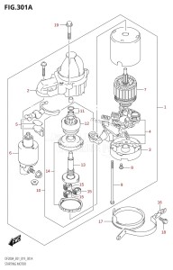 DF150A From 15003F-910001 (E01 E40)  2019 drawing STARTING MOTOR