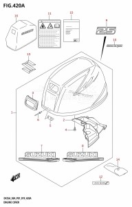 DF30A From 03003F-810001 (P01 P40)  2018 drawing ENGINE COVER (DF25A,DF25AR)