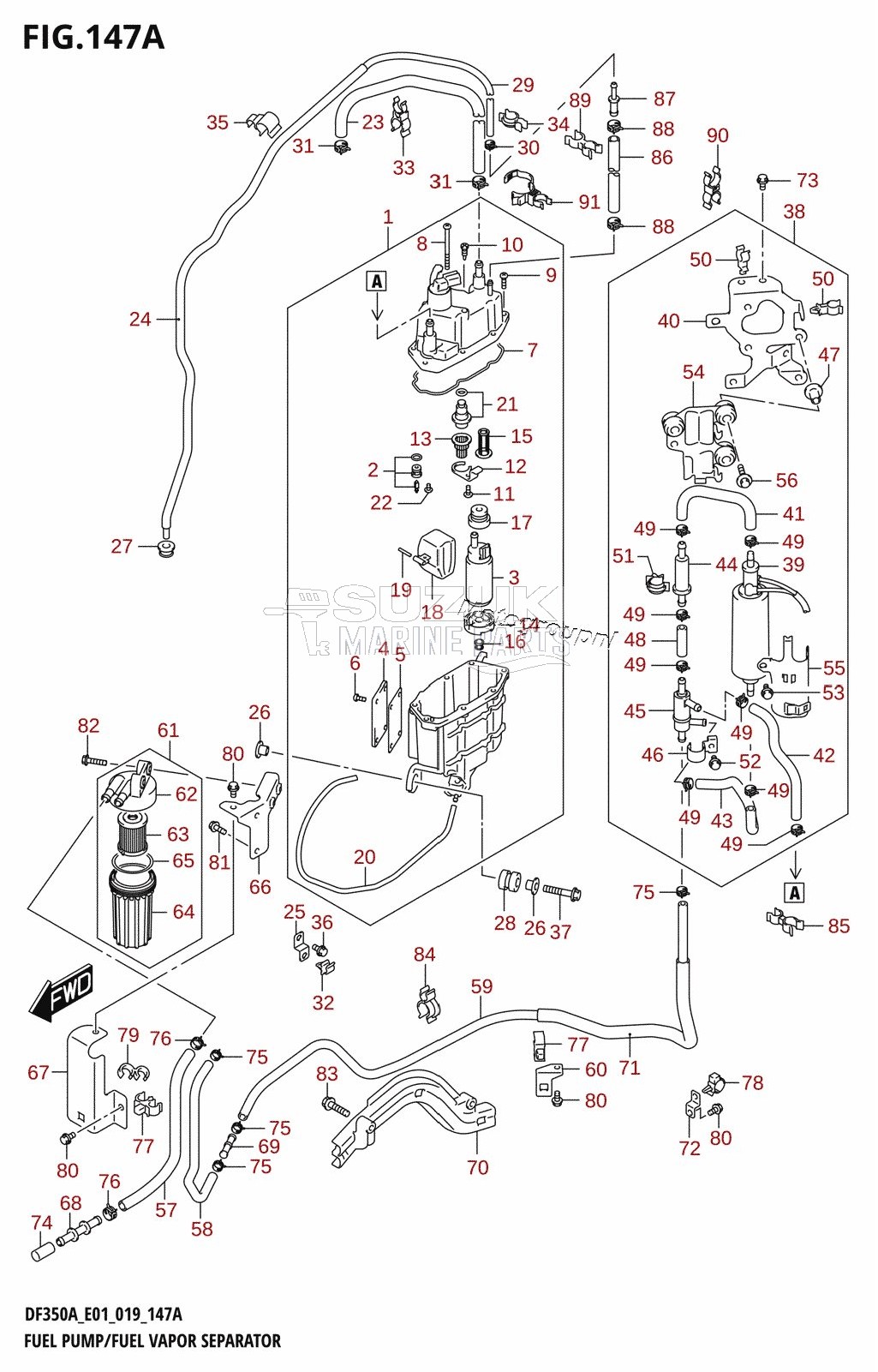 FUEL PUMP /​ FUEL VAPOR SEPARATOR (E01)