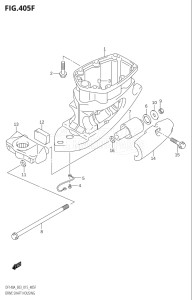 11503Z-510001 (2005) 115hp E03-USA (DF115AZ) DF115AZ drawing DRIVE SHAFT HOUSING (DF115AST:E03)