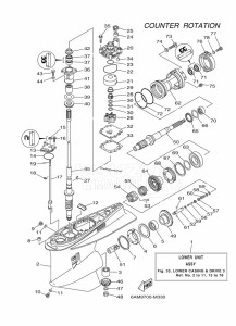 FL200BETX drawing PROPELLER-HOUSING-AND-TRANSMISSION-3