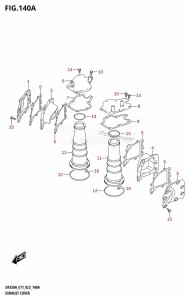 DF350A From 35001F-240001 (E11)  2022 drawing EXHAUST COVER