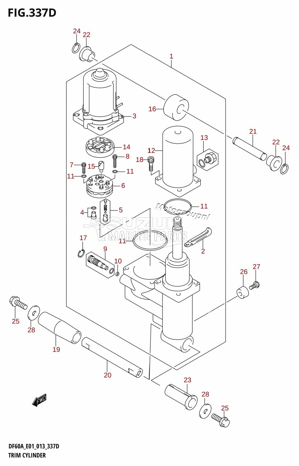 TRIM CYLINDER (DF50A:E01)