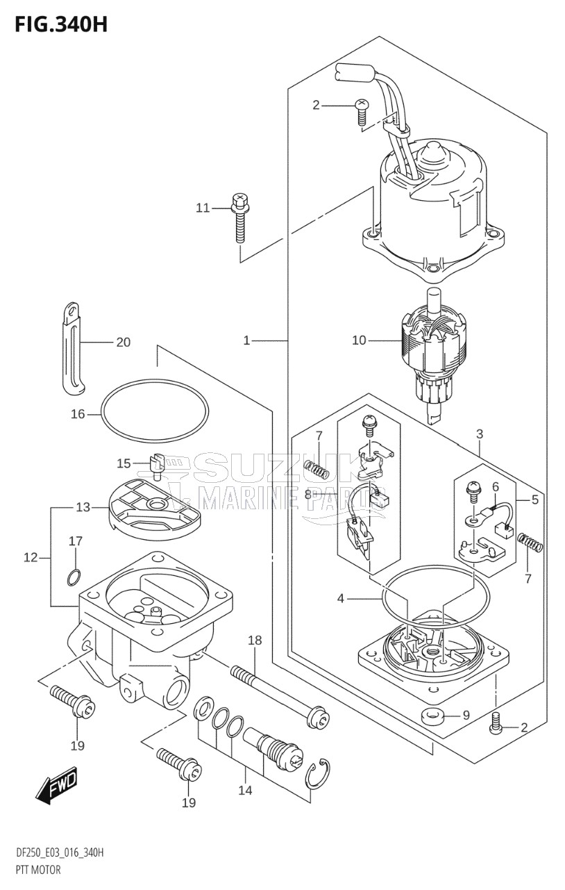 PTT MOTOR (DF250ST:E03:L-TRANSOM)