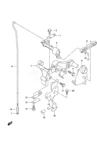 Outboard DF 40A drawing Clutch Shaft