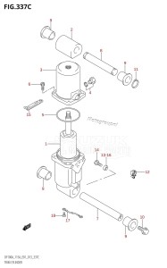 DF115AZ From 11503Z-310001 (E01 E40)  2013 drawing TRIM CYLINDER (DF115AT:E01)