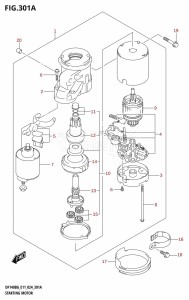 DF140BG From 14004F-440001 (E11 - E40)  2024 drawing STARTING MOTOR