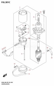 DF25A From 02504F-510001 (P01)  2015 drawing STARTING MOTOR (DF25AT:P01)