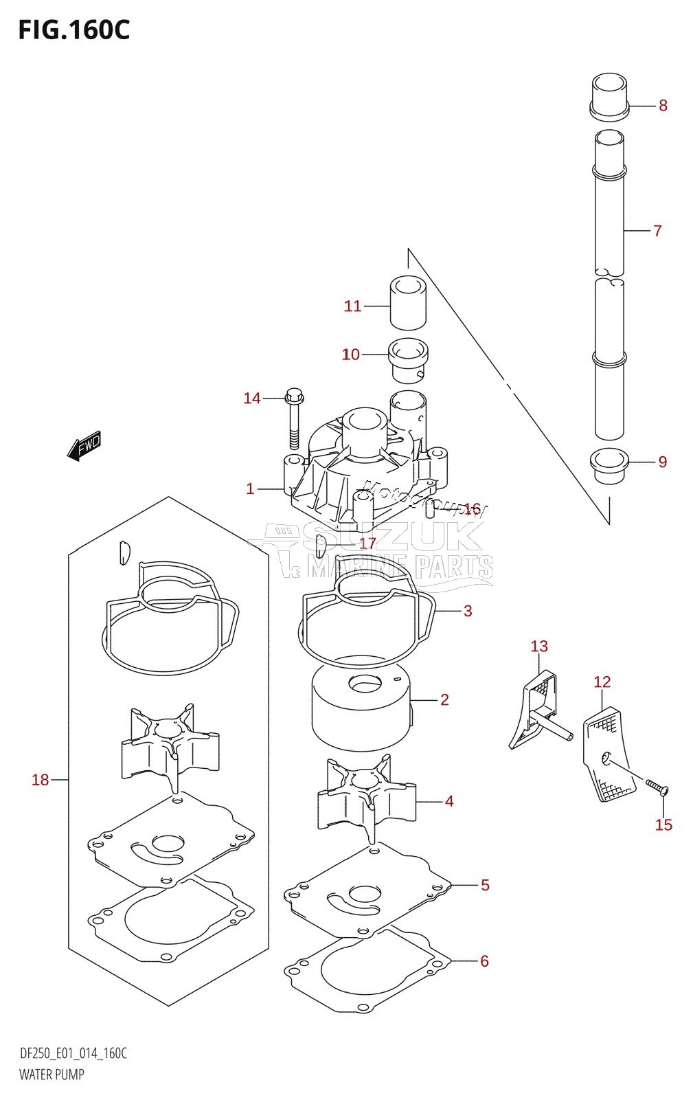 WATER PUMP (DF200Z:E01)