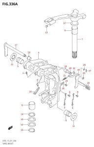 DF115T From 11501F-151001 (E01)  2001 drawing SWIVEL BRACKET