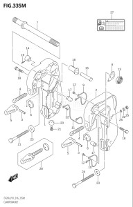 01504F-610001 (2016) 15hp P01-Gen. Export 1 (DF15A  DF15AR  DF15AT  DF15ATH) DF15A drawing CLAMP BRACKET (DF20ATH:P01)