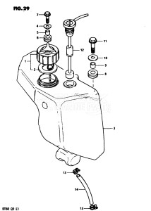 DT60 From 06001-301001 ()  1983 drawing OIL TANK