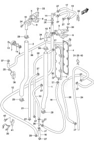 Outboard DF 300AP drawing Thermostat