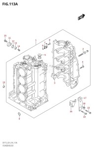 DF175ZG From 17502Z-410001 (E01 E40)  2014 drawing CYLINDER BLOCK