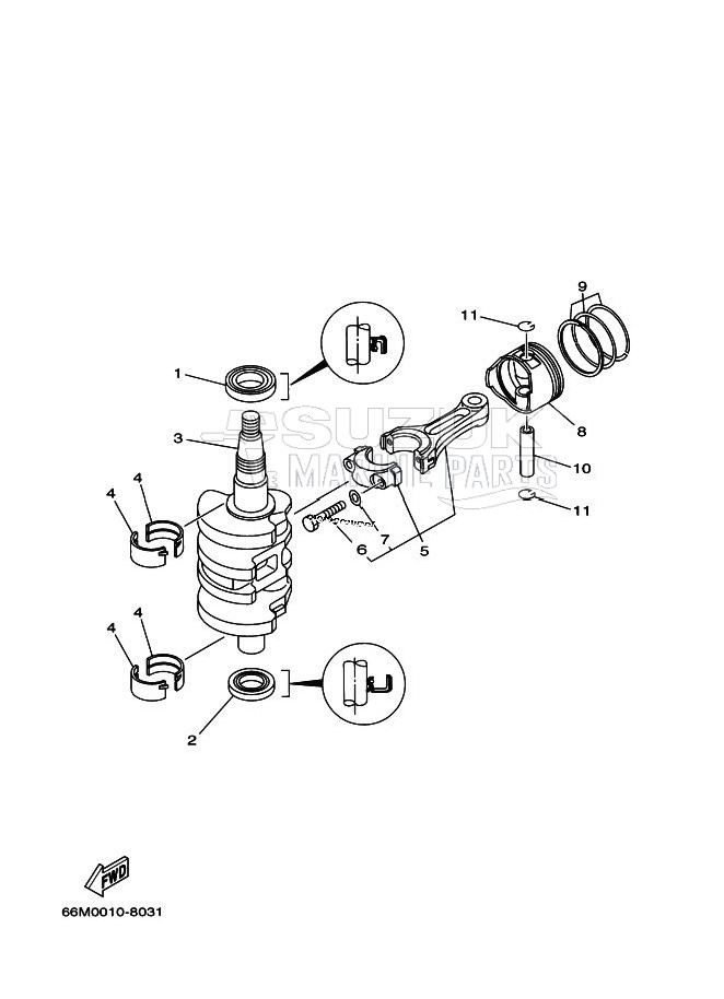 CRANKSHAFT--PISTON