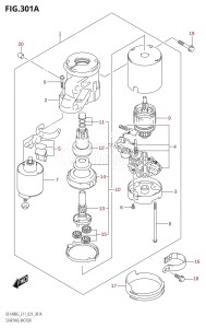 DF140BZG From 14004Z-240001 (E11 E40)  2022 drawing STARTING MOTOR