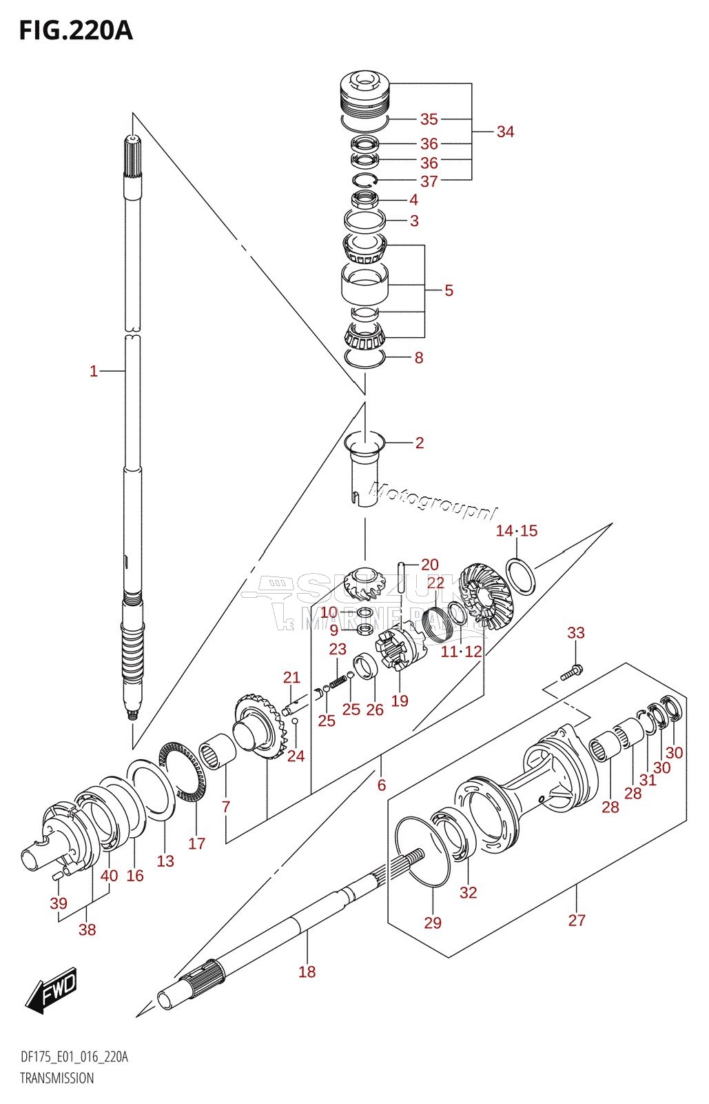 TRANSMISSION (DF150T:E01)