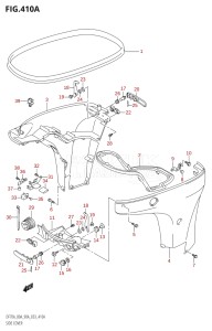 07003F-110001 (2011) 70hp E03-USA (DF70AT) DF70A drawing SIDE COVER