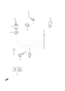 Outboard DF 25 V-Twin drawing Sensor/Switch Remote Control