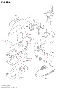 09003F-710001 (2017) 90hp E03-USA (DF90AT) DF90A drawing OPT:REMOTE CONTROL ASSY SINGLE (1)