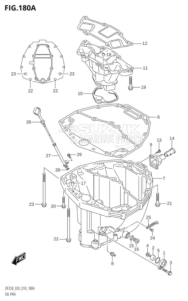 OIL PAN (DF200T,DF200Z,DF225T,DF225Z,DF250T,DF250Z)