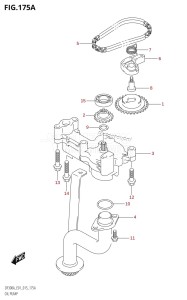 DF300A From 30002P-510001 (E01 E40)  2015 drawing OIL PUMP