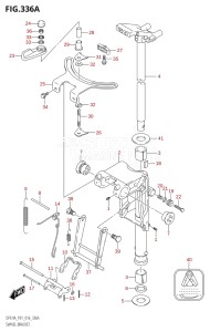 00994F-610001 (2016) 9.9hp P01-Gen. Export 1 (DF9.9A  DF9.9AR) DF9.9A drawing SWIVEL BRACKET (DF8A:P01)