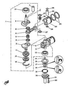 20C drawing CRANKSHAFT--PISTON