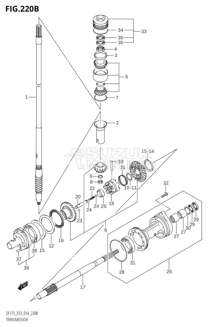 TRANSMISSION (DF150TG:E03)