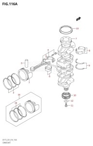 DF175TG From 17502F-410001 (E01 E40)  2014 drawing CRANKSHAFT