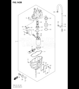 08002F-810001 (2018) 80hp E01 E40-Gen. Export 1 - Costa Rica (DF80AT) DF80A drawing FUEL VAPOR SEPARATOR (E40)