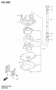 DF80A From 08002F-810001 (E01 E40)  2018 drawing WATER PUMP (DF90A:E40,DF90ATH:E40)