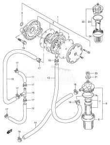 DT100 From 10001-231001 ()  1992 drawing FUEL PUMP (~MODEL:95)